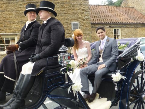 Arrive in style with a horse and carriage - Downe Arms Country Inn