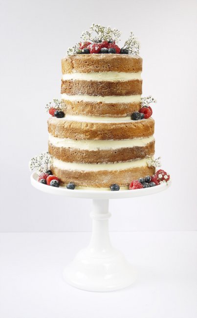 Rustic Naked Cake - The Little Kendal Cakery