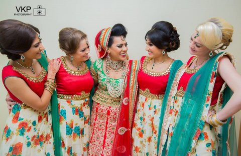 Bride and her Bridesmaids - VKP Photography