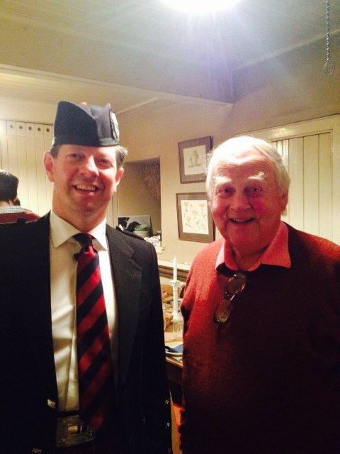 A Farewell to the Highlands dinner - Piper on Parade