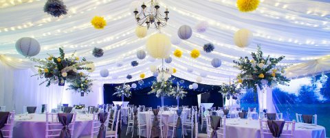 Marquee reception - Stapeley House Weddings