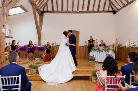 Inside Ceremony - Winters Barns