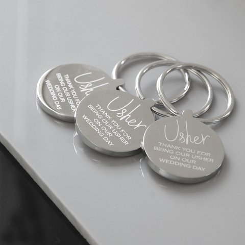 Personalised keyrings for the whole wedding party - a lovely thank you gift - Oh So Cherished Ltd