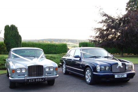 Cars ribboned to your colour choice - Bentley Chauffeur Drive