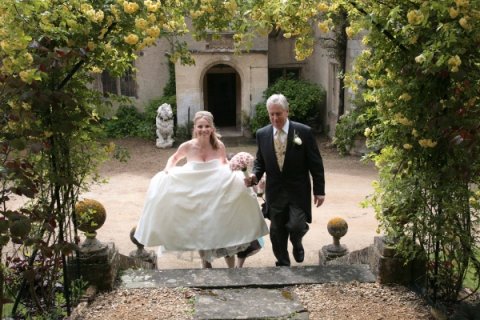 Steps to the church - Weddings at Whitminster