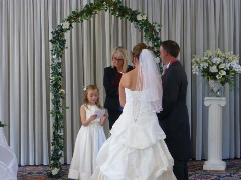 The civil ceremony in the Park Room - Downe Arms Country Inn